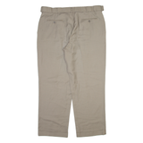 STANFORD Mens Trousers Beige Relaxed Straight Wool W38 L30