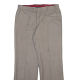 Mens Trousers Brown Regular Straight W32 L30