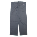 DICKIES Mens Trousers Grey Slim Straight W32 L29