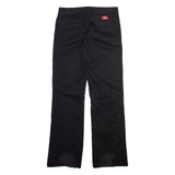 DICKIES Womens Trousers Black Regular Bootcut W30 L31