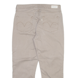 LEVI'S Womens Trousers Grey Slim Straight W31 L24