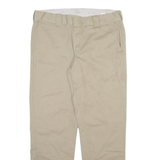 DICKIES Mens Trousers Beige Slim Straight W36 L32