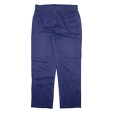 PARX Mens Trousers Blue Relaxed Straight W36 L32