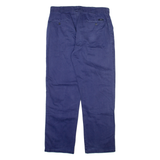 PARX Mens Trousers Blue Relaxed Straight W36 L32