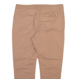KANGOL Mens Trousers Brown Regular Tapered W36 L27
