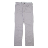 DICKIES Womens Trousers Grey Slim Straight W30 L30