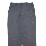 DICKIES Mens Trousers Grey Relaxed Straight W36 L32
