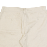 LAURA ASHLEY Womens Chino Shorts Beige UK 14 W34