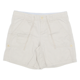 TOMMY HILFIGER Womens Cargo Shorts Beige UK 8 W31