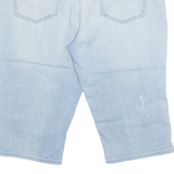 DKNY Womens Denim Shorts Blue UK 12 W36