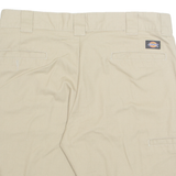 DICKIES FLEX Mens Workwear Shorts Beige Slim L W36