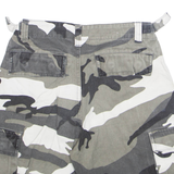 ARMY TEX Mens Cargo Shorts Grey Camouflage S W24