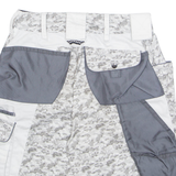 ENGELBERT STRAUSS Mens Swimming Shorts White Crazy Pattern 2XL W26