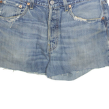 LEVI'S Cut Off Womens Denim Shorts Blue S W30