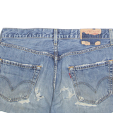 LEVI'S Cut Off Womens Denim Shorts Blue S W30
