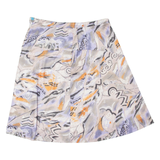 BERNHI-MODE Womens Skater Skirt Grey Knee Length Crazy Pattern XL