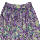 CHARLES VOGELE Womens A-Line Skirt Purple Knee Length Paisley M