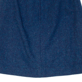 Womens A-Line Skirt Blue Knee Length M