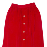 Womens Swing Skirt Red Midi M