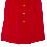 Womens Swing Skirt Red Midi M
