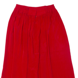 Womens Swing Skirt Red Midi M