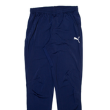 PUMA Mens Track Pants Blue Tapered M W27 L30