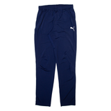 PUMA Mens Track Pants Blue Tapered M W27 L30