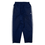 ADIDAS Mens Track Pants Black Tapered L W29 L29
