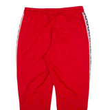 NIKE Womens Track Pants Red Tapered L W31 L26