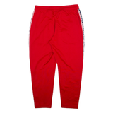 NIKE Womens Track Pants Red Tapered L W31 L26