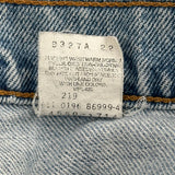 Levis Denim Shorts - 32W 10L Light Wash Cotton