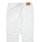 LEVI'S Womens Jeans White Slim Straight W26 L25