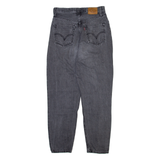 LEVI'S Big E Womens Jeans Grey Relaxed Tapered Stone Wash W25 L28