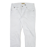GUESS Womens Jeans White Slim Straight W32 L33