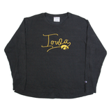 CHAMPION Iowa Hawkeyes Mens T-Shirt Black Long Sleeve USA L