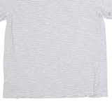 CREW CLOTHING Striped Womens T-Shirt White UK 12