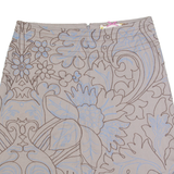 WHITE STUFF Womens Straight Skirt Grey Knee Length Floral UK 12