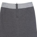 LAURA ASHLEY Womens Straight Skirt Grey Knee Length UK 12
