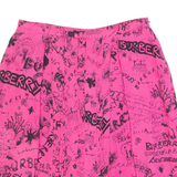 BURBERRY Womens Skater Skirt Pink Short Crazy Pattern UK 6