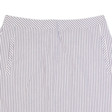 JACK WILLS Womens Straight Skirt White Short Striped UK 10
