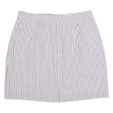 JACK WILLS Womens Straight Skirt White Short Striped UK 10