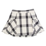 BANANA REPUBLIC Womens Pleated Skirt Black Short Wool Check UK 8