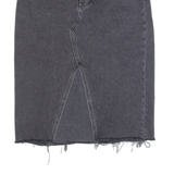 REFORMATION Womens Straight Skirt Black Midi Denim S