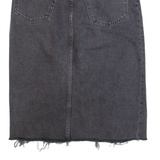 REFORMATION Womens Straight Skirt Black Midi Denim S