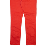 LEVI'S Womens Trousers Red Slim Straight W30 L32