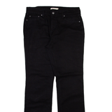 LEVI'S 505 Womens Trousers Black Regular Straight W33 L33