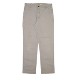 CARHARTT Mens Trousers Beige Relaxed Straight W34 L32