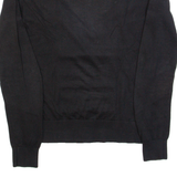 TED BAKER Womens Cardigan Black V-Neck Tight Knit S