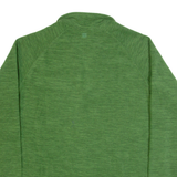 MOUNTAIN WAREHOUSE Mens Fleece Green 1/4 Zip L