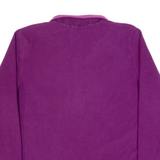 REGATTA Womens Fleece Purple 1/4 Zip UK 12
